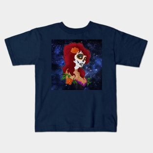 Day of the Dead Lady Kids T-Shirt